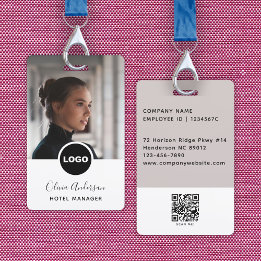 Ziekenhuis Personeel Foto ID QR Code Badge