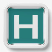 Ziekenhuis Road Sign Emergency Medical Facility Papieren Bordje (Voorkant)