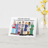 Ziekenhuis Thema Party Uitnodiging (Gele Bloem)