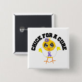 Ziekenhuis voor luiers vierkante button 5,1 cm (Voorkant /achterkant)