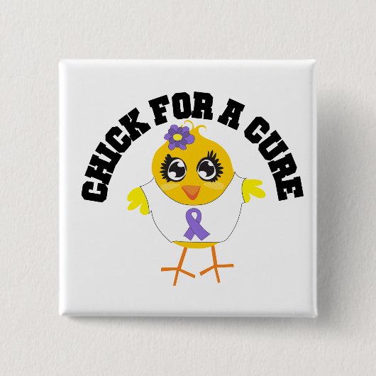 Ziekenhuis voor luiers vierkante button 5,1 cm (Voorkant)