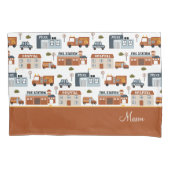 Ziekenhuis, vuur, stadspatroon van politie voor ki kussensloop (Voorkant)