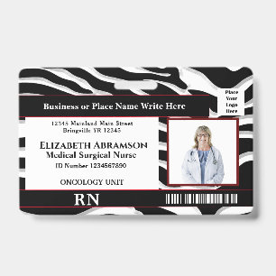 Ziekenhuis Werknemer Foto Logo ID Kaart Personalis Badge