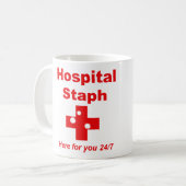 Ziekenhuis Zaph (rood en wit) Koffiemok (Voorkant links)