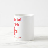 Ziekenhuis Zaph (rood en wit) Koffiemok (Center)