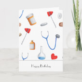 Ziekenhuisapparatuur Dokter Verjaardag Kaart (Voorkant)
