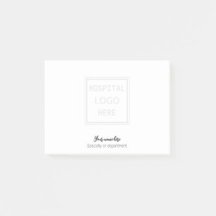 Ziekenhuisarts, logo & naam & afdeling post-it® notes