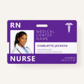 Ziekenhuisarts RN foto-ID verpleegster Badge (Voorkant)
