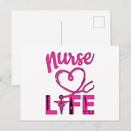 Ziekenhuisarts Ziekenhuisverpleegkundige Medicine Briefkaart (Voorkant / Achterkant)