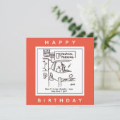 Ziekenhuisauto-parkeergarage Cartoon Kaart (Staand voorkant)