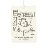 Ziekenhuisauto-parkeerthema Koffie-Mok Luchtverfrisser (Voorkant)