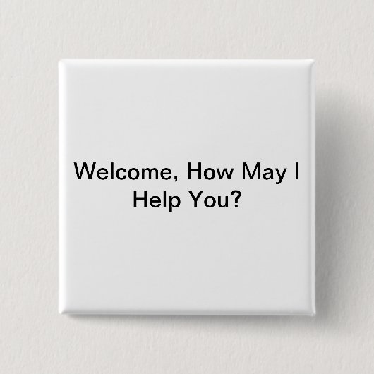 Ziekenhuisbadge Vierkante Button 5,1 Cm (Voorkant)