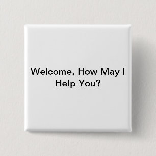 Ziekenhuisbadge Vierkante Button 5,1 Cm