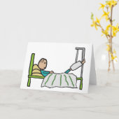 Ziekenhuisbed Kaart (Gele Bloem)