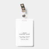 Ziekenhuisidentificatie verpleegster badge (Achterkant met clip)