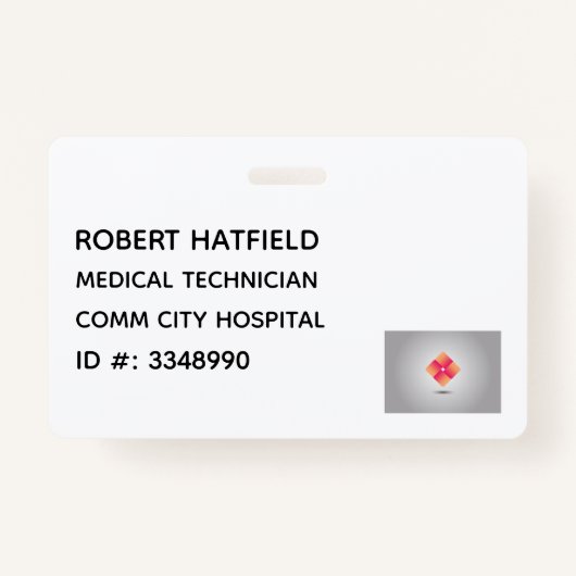 Ziekenhuiskaart Badge (Voorkant)