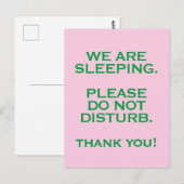 Ziekenhuiskamer Niet Storen Bordje Briefkaart (Voorkant / Achterkant)