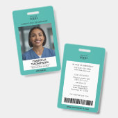 Ziekenhuismedewerker Professioneel Medisch Chirurg Badge (Voor- en achterkant)