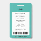 Ziekenhuismedewerker Professioneel Medisch Chirurg Badge (Achterkant)