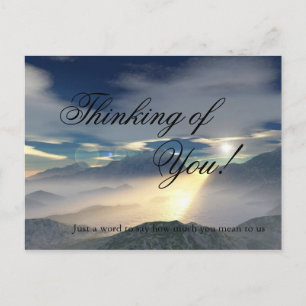 Ziekenhuisopname: Denk aan jou! Briefkaart