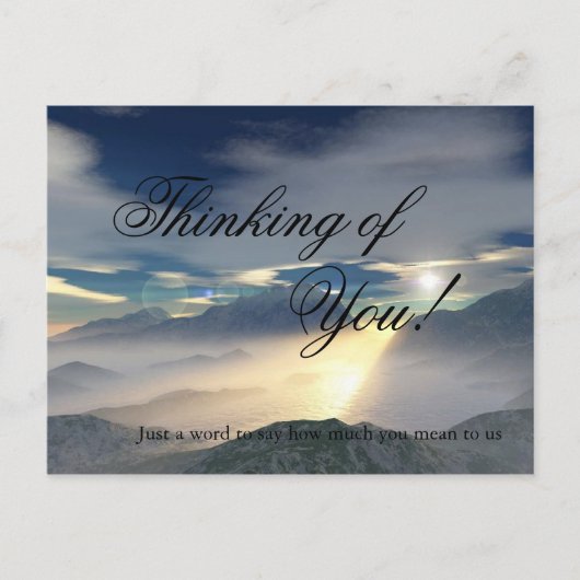 Ziekenhuisopname: Denk aan jou! Briefkaart (Voorkant)