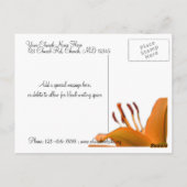 Ziekenhuisopname: Floral "Glad You Came"-kaart Briefkaart (Achterkant)