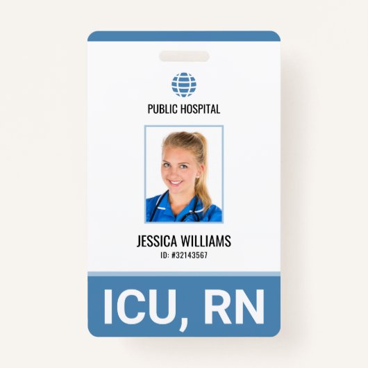 Ziekenhuispersoneel Geregistreerd verpleegkundige  Badge (Voorkant)