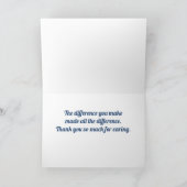 Ziekenhuispersoneel/medisch personeel, Cargiver Da Bedankkaart (Binnen)