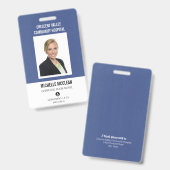 Ziekenhuispersoneel Professioneel Maatlogo Badge (Voor- en achterkant)