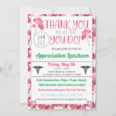 Ziekenhuispersoneel Waardering Week-Floral Kaart (Voorkant)