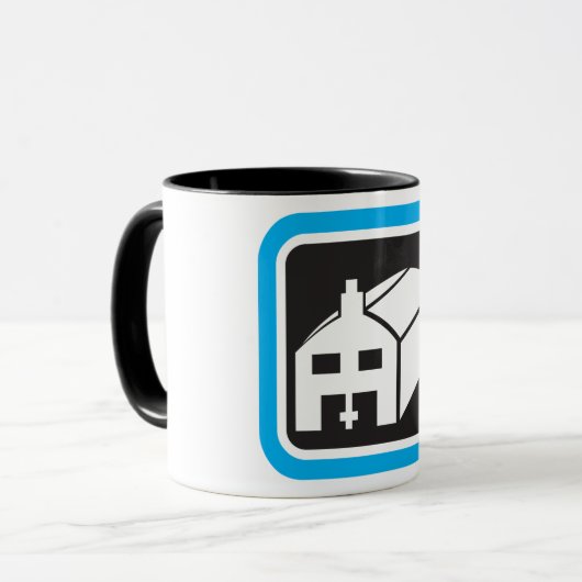 Ziekenhuisschuur Icon Minimalist Healthcare Facili Mok (Voorkant links)