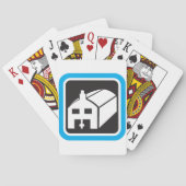 Ziekenhuisschuur Icon Minimalist Healthcare Facili Pokerkaarten (Achterkant)