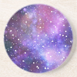 Ziekenhuissterren paarse koffiekunst onderzetters