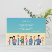 Ziekenhuisteam Hartelijk dank Bedankkaart (Staand voorkant)