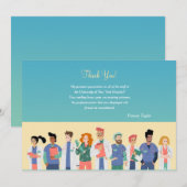 Ziekenhuisteam Hartelijk dank Bedankkaart (Voorkant / Achterkant)