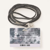 Ziekenhuisverpleegkundige Foto ziekenhuis Badge (Achterkant met draagriem)