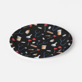 Ziekenhuisverpleegkundige medische apparatuur patr papieren bordje (Gekanteld)