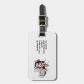  ziekenhuisverpleegkundige op persoonlijke telefoo bagagelabel (Voorkant verticaal)