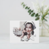  ziekenhuisverpleegkundige telefonisch briefkaart (Staand voorkant)