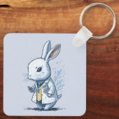 ziekenhuisverpleegster bunny konijnenkonijn sleutelhanger (Achterkant)