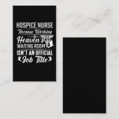 Ziekenhuisverpleegster Visitekaartje (Voorkant / Achterkant)