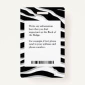 Ziekenhuiswerknemer Foto ID Card Logo personaliser Badge (Achterkant)