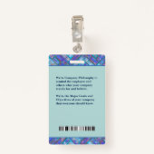 Ziekenhuiswerknemer Verpleegkundige Fotobarcode Lo Badge (Achterkant met clip)