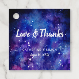 Ziekensterren voor waterverf van liefde en bedankt bedankjes labels