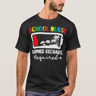 Ziekenverpleegster zomerverversing vereist laatste t-shirt