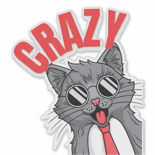 Ziekst... Ontdek de vele vormen van de kat Sticker (Voorkant)