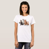 Ziekst over katten T-shirt (Voorkant volledig)