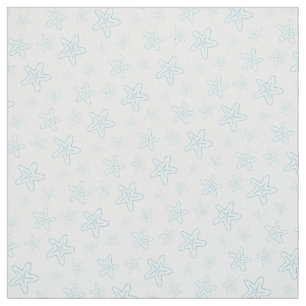Zieksterzebaars, waterblauw wit weefsel stof