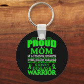 Ziekte Bewustzijn Overlevende Groene Lint Moeder V Sleutelhanger (Voorkant)