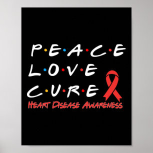 Ziekte Bewustzijn Vrede Liefde Cure Poster
